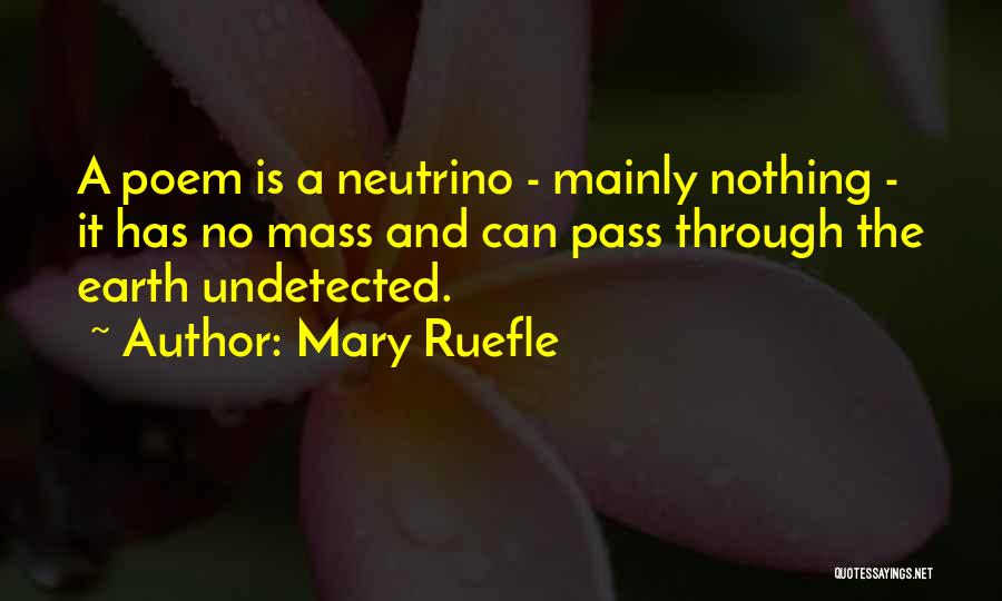 Neutrino Quotes By Mary Ruefle