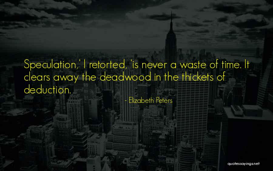 Never A Waste Of Time Quotes By Elizabeth Peters Never A Waste Of Time Quotes By Elizabeth Peters