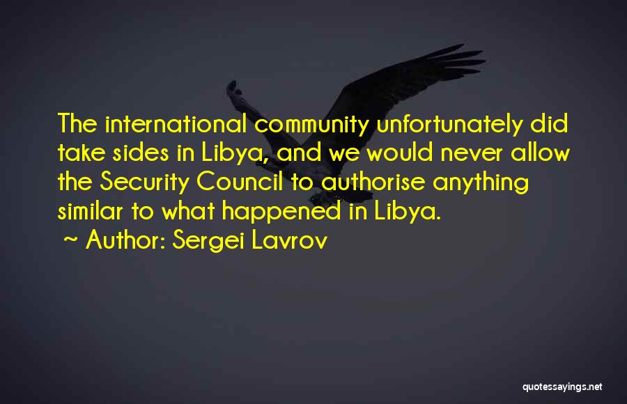 Never Allow Quotes By Sergei Lavrov