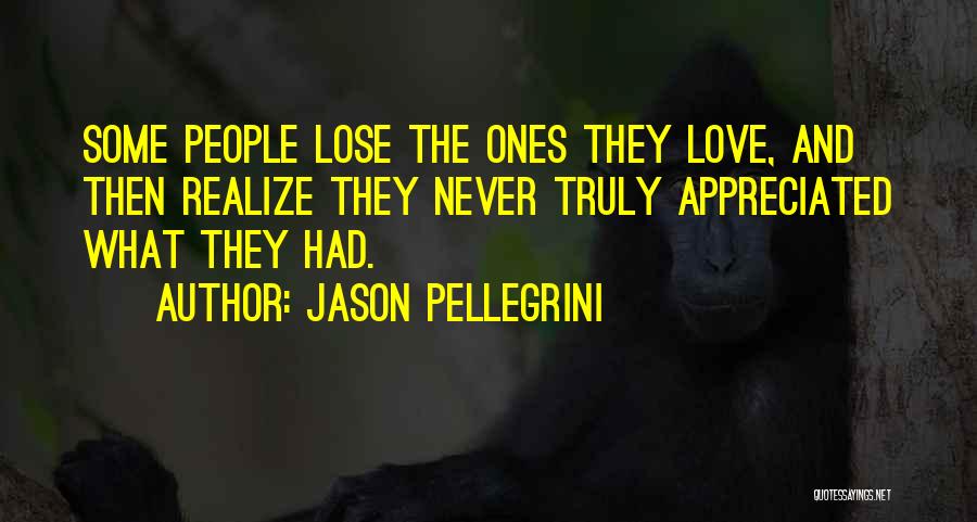 Never Appreciated Quotes By Jason Pellegrini
