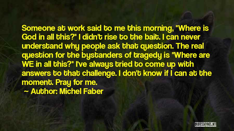 Never Ask Why Me Quotes By Michel Faber