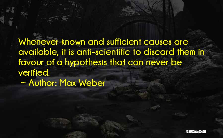 Never Available Quotes By Max Weber