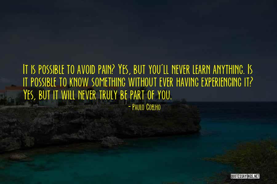 Never Avoid Quotes By Paulo Coelho