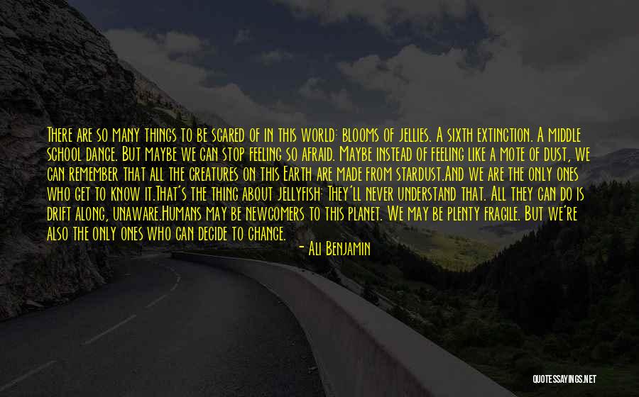 Never Be Afraid Of Change Quotes By Ali Benjamin Never Be Afraid Of Change Quotes By Ali Benjamin