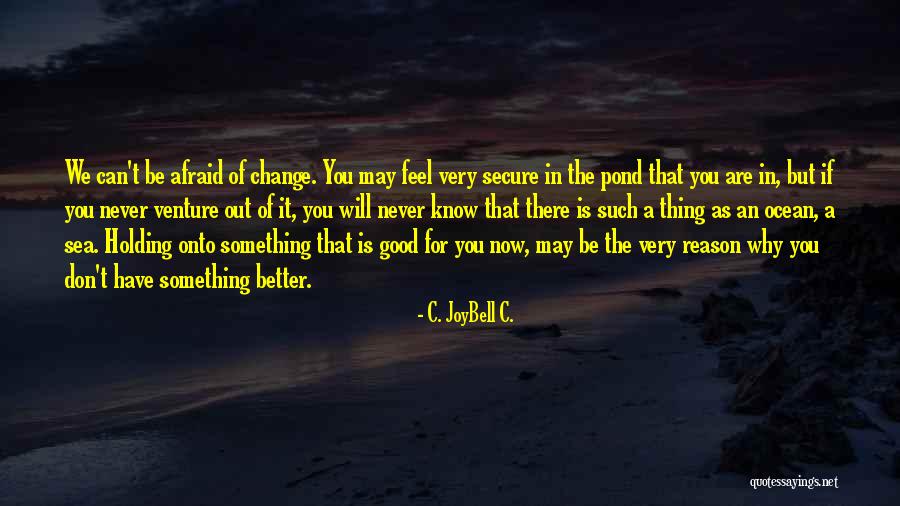 Never Be Afraid Of Change Quotes By C. JoyBell C. Never Be Afraid Of Change Quotes By C. JoyBell C.