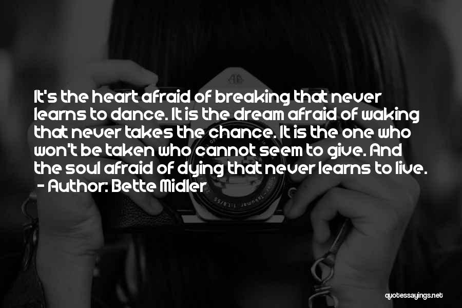 Never Be Afraid To Dream Quotes By Bette Midler
