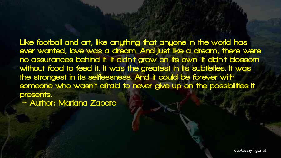 Never Be Afraid To Dream Quotes By Mariana Zapata