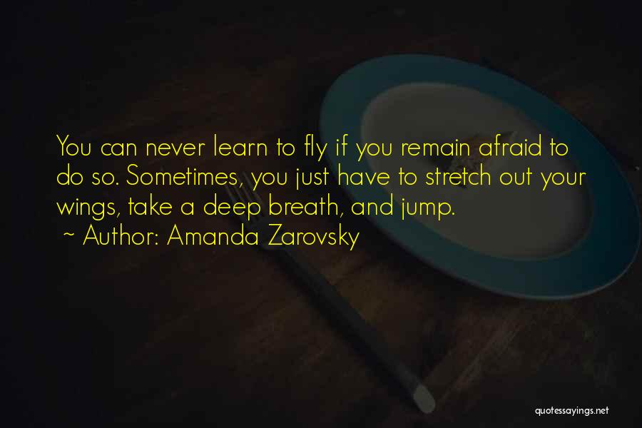 Never Be Afraid To Fly Quotes By Amanda Zarovsky