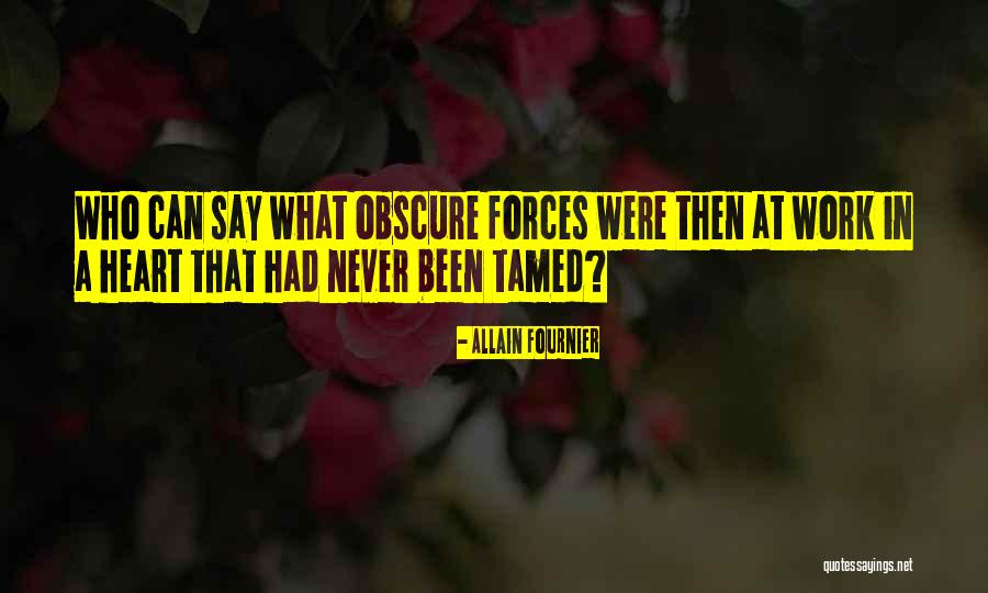 Never Be Tamed Quotes By Allain Fournier Never Be Tamed Quotes By Allain Fournier