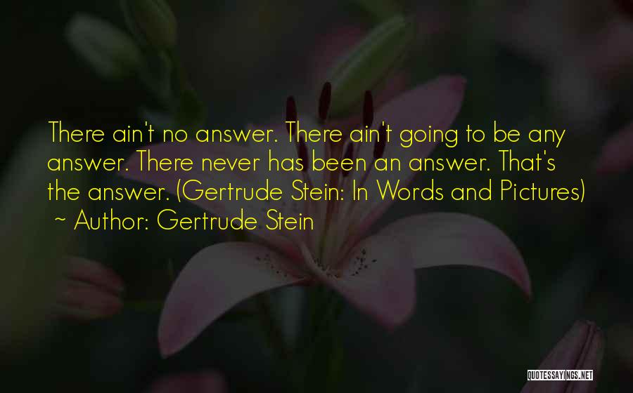 Never Been There Quotes By Gertrude Stein