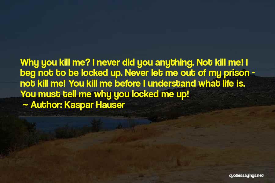 Never Beg Quotes By Kaspar Hauser