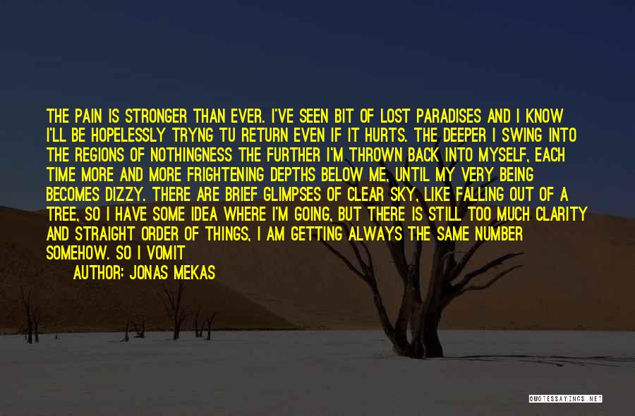 Never Being Broken Quotes By Jonas Mekas