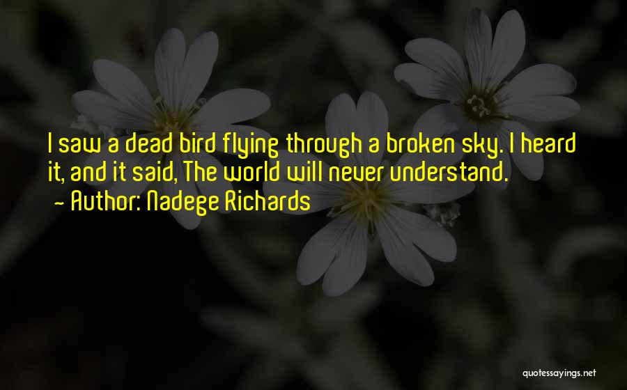 Never Being Broken Quotes By Nadege Richards