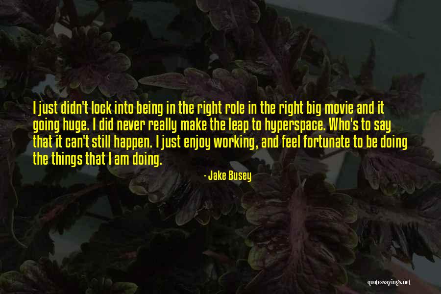 Never Being Right Quotes By Jake Busey