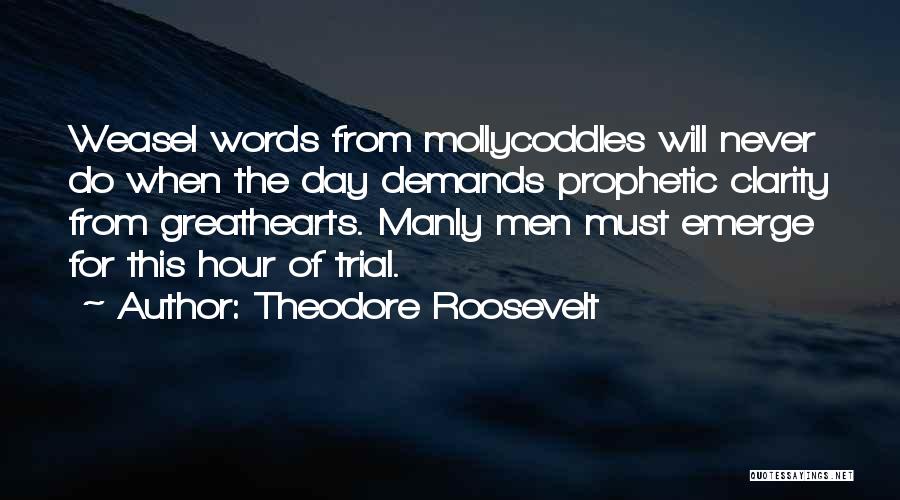 Never Demand Quotes By Theodore Roosevelt