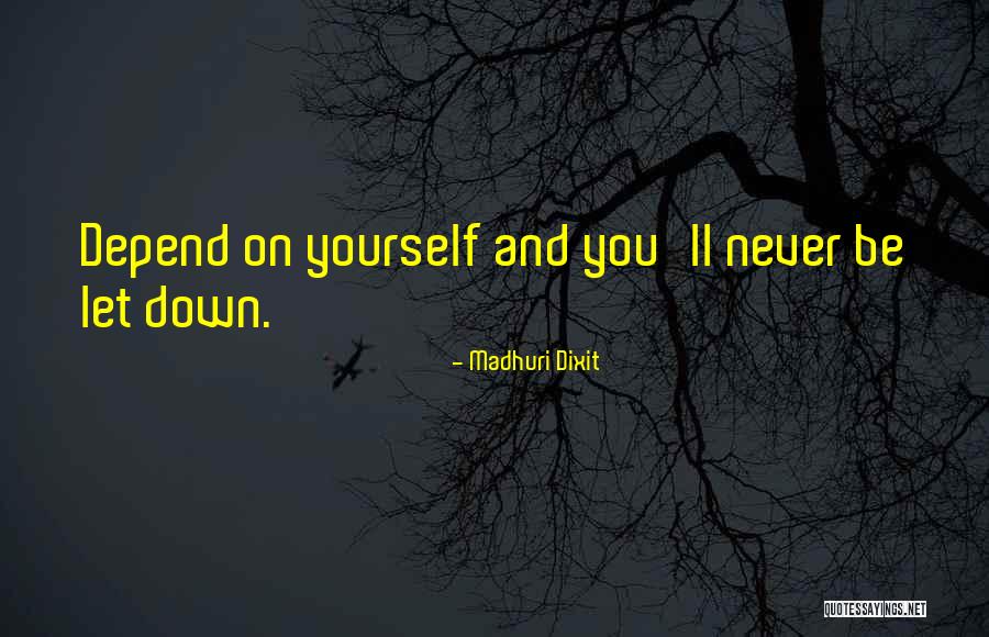 Never Depend On Others Quotes By Madhuri Dixit Never Depend On Others Quotes By Madhuri Dixit