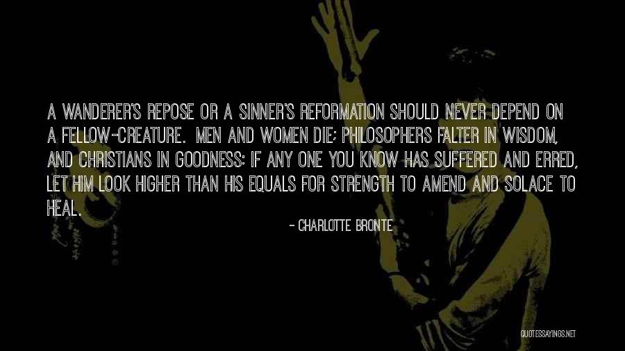 Never Depend Quotes By Charlotte Bronte