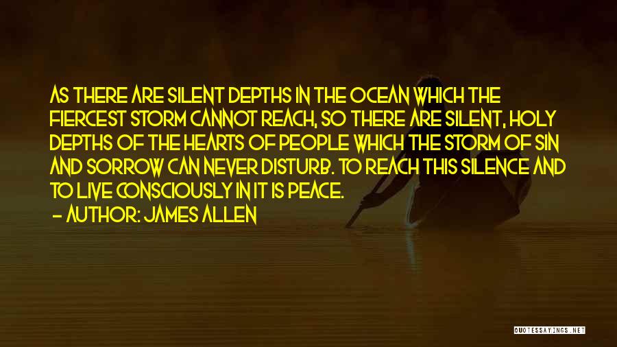 Never Disturb Me Quotes By James Allen