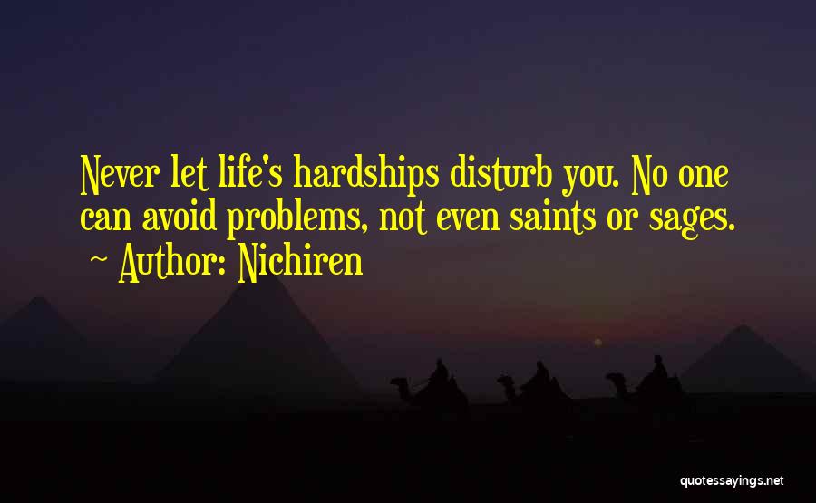 Never Disturb Me Quotes By Nichiren