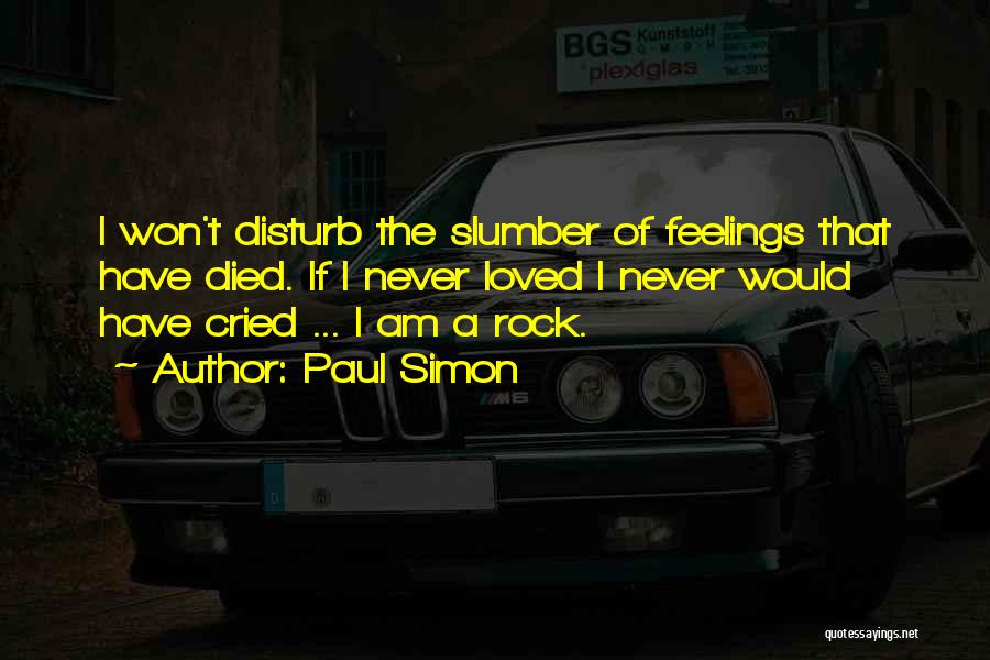 Never Disturb Me Quotes By Paul Simon