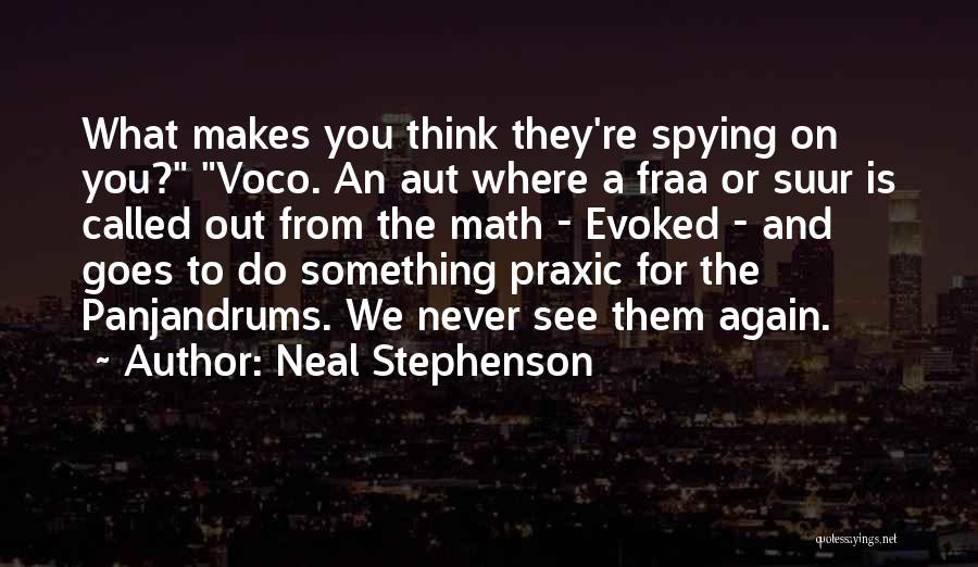 Never Do Something Quotes By Neal Stephenson
