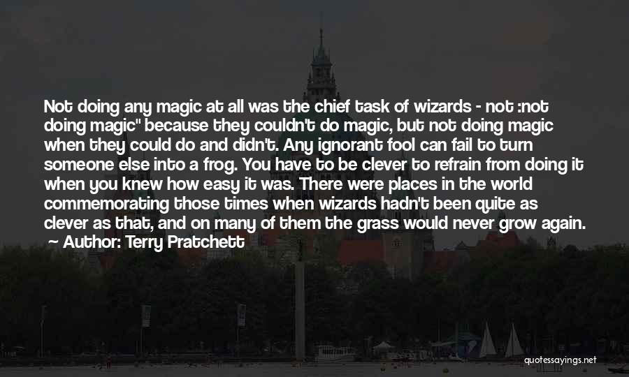 Never Doing It Again Quotes By Terry Pratchett