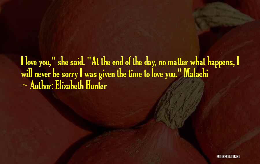 Never End Love Quotes By Elizabeth Hunter
