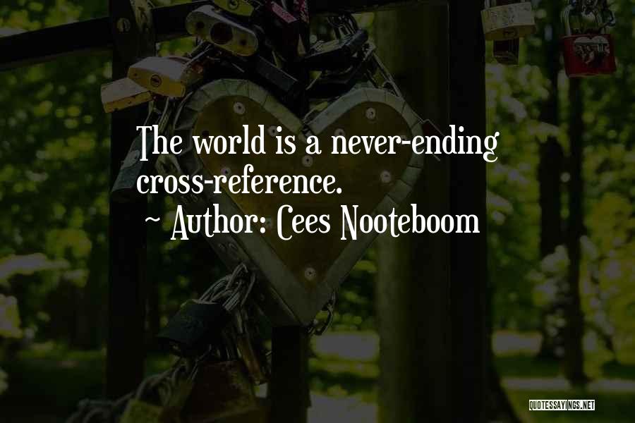 Never Ending Quotes By Cees Nooteboom
