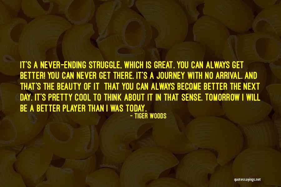 Never Ending Struggle Quotes By Tiger Woods Never Ending Struggle Quotes By Tiger Woods