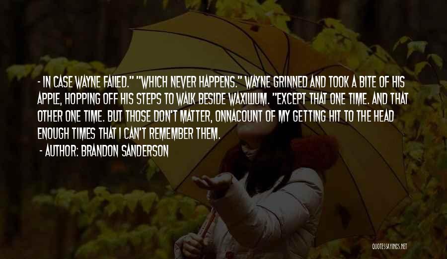 Never Enough Time Quotes By Brandon Sanderson