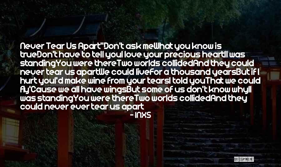 Never Ever Hurt You Quotes By INXS Never Ever Hurt You Quotes By INXS