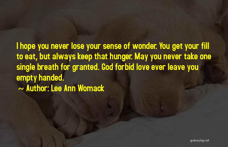 Never Ever Lose Hope Quotes By Lee Ann Womack