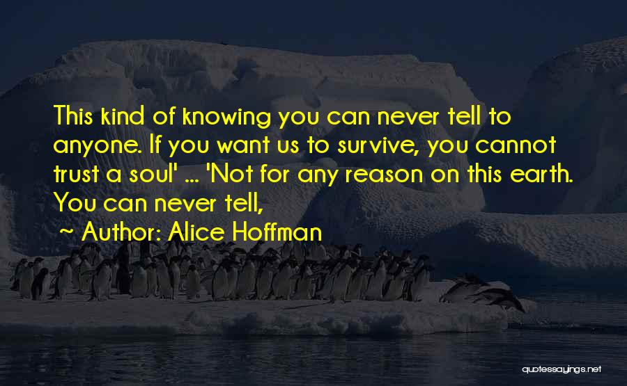 Never Ever Trust Anyone Quotes By Alice Hoffman