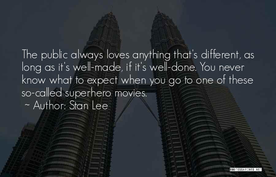 Never Expect Anything Quotes By Stan Lee