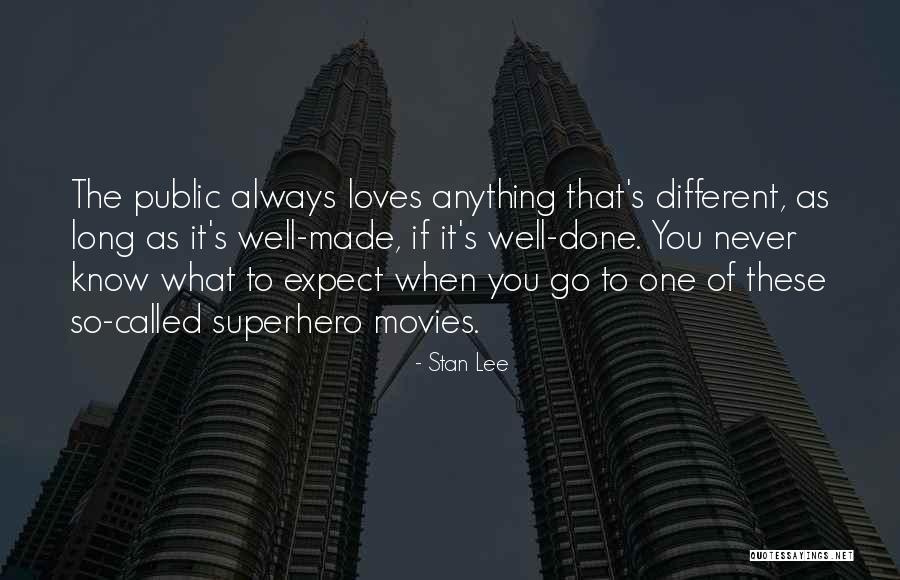 Never Expect Anything Quotes By Stan Lee