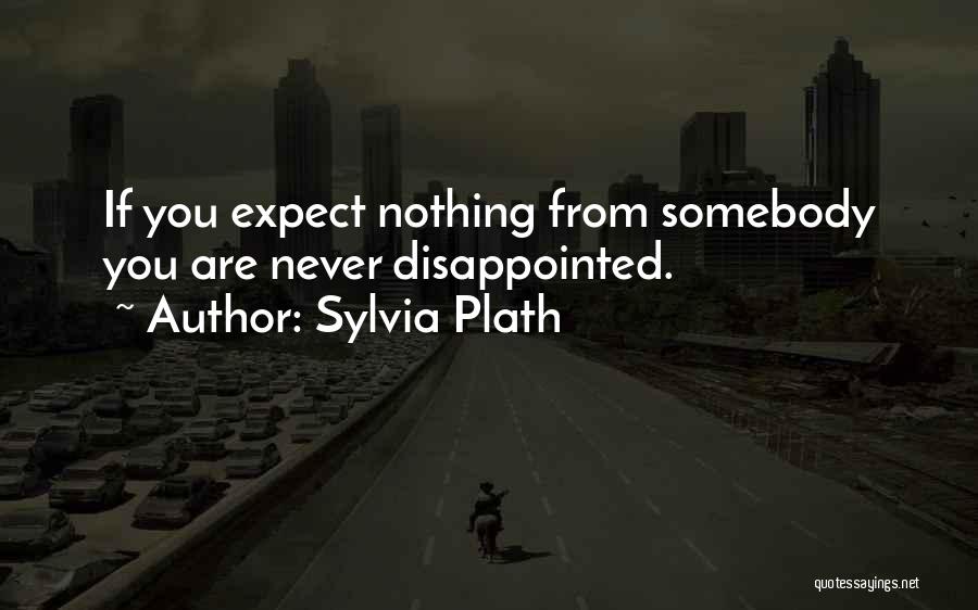 Never Expect From You Quotes By Sylvia Plath