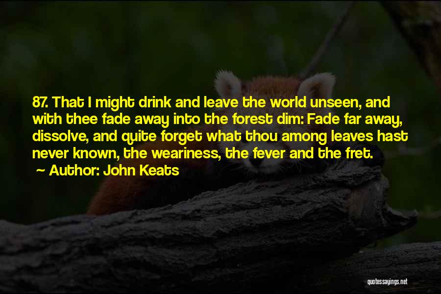 Never Fade Away Quotes By John Keats