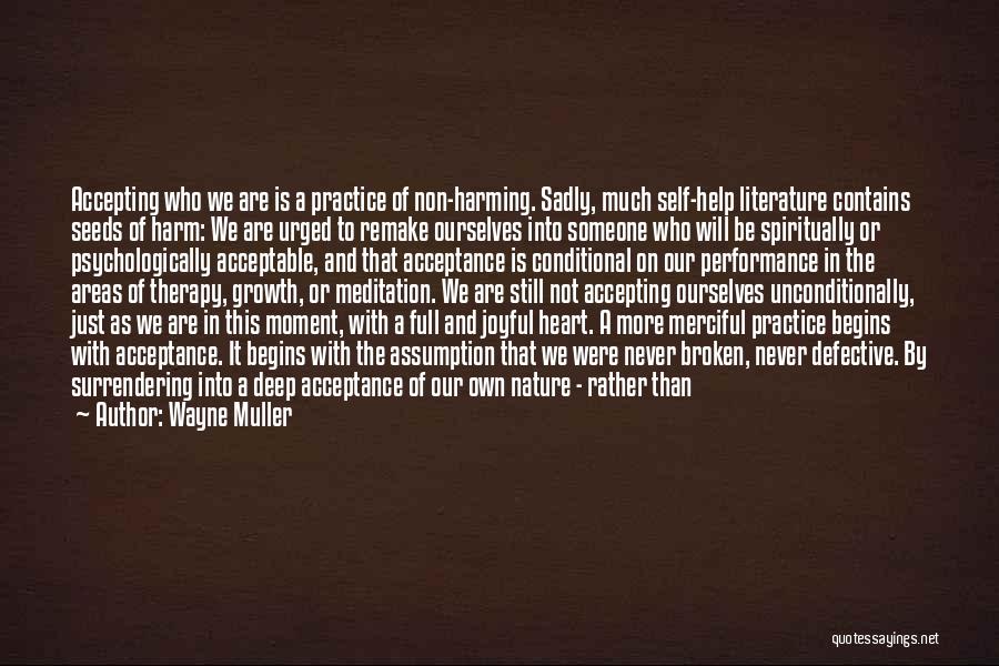 Never Fall Apart Quotes By Wayne Muller