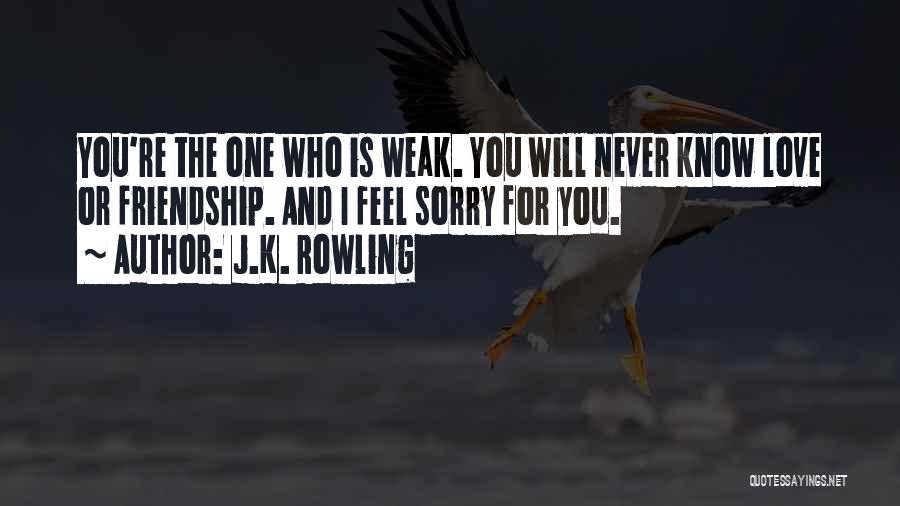 Never Feel Sorry Quotes By J.K. Rowling