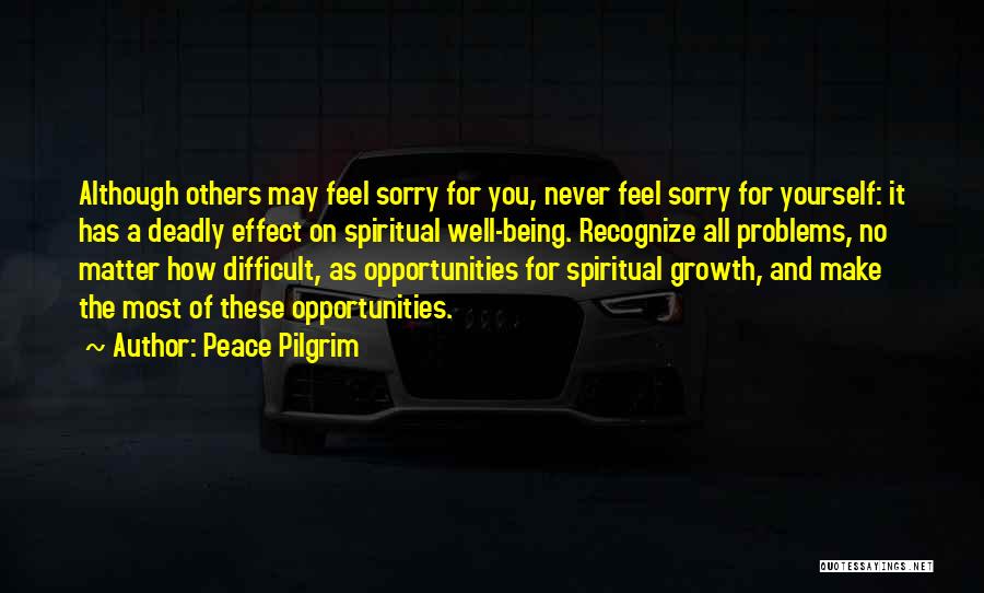 Never Feel Sorry Quotes By Peace Pilgrim