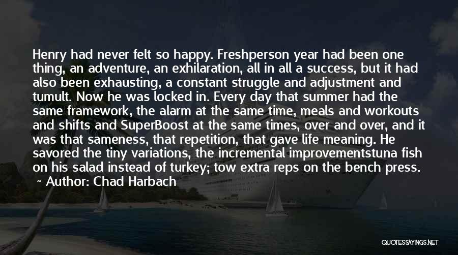 Never Felt So Happy Quotes By Chad Harbach
