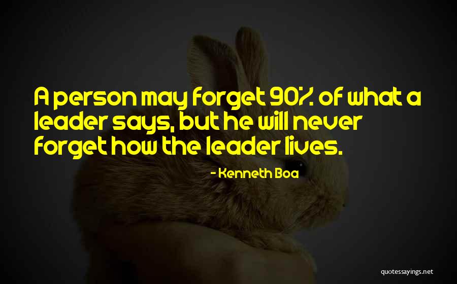 Never Forget A Person Quotes By Kenneth Boa Never Forget A Person Quotes By Kenneth Boa
