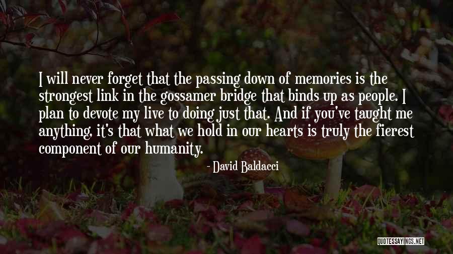 Never Forget Memories Quotes By David Baldacci