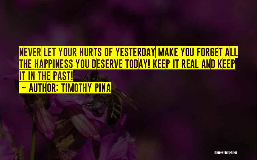 Never Forget Past Quotes By Timothy Pina