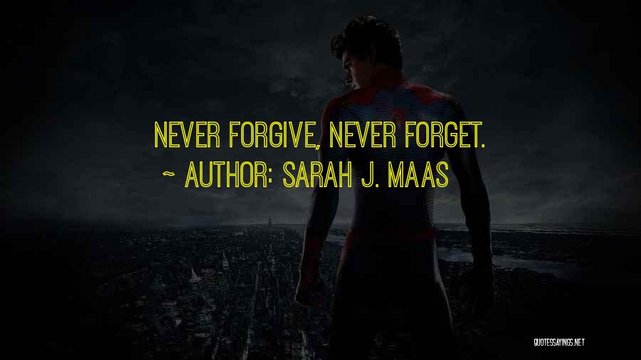 Never Forgive Never Forget Quotes By Sarah J. Maas