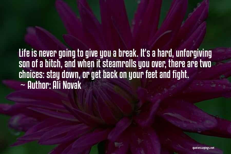 Never Give Up Break Up Quotes By Ali Novak
