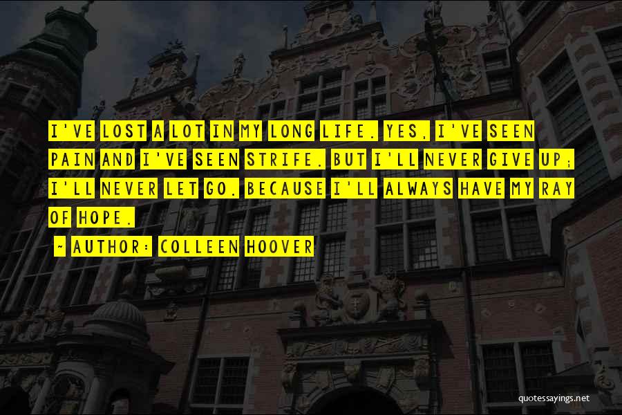 Never Give Up Hope Quotes By Colleen Hoover