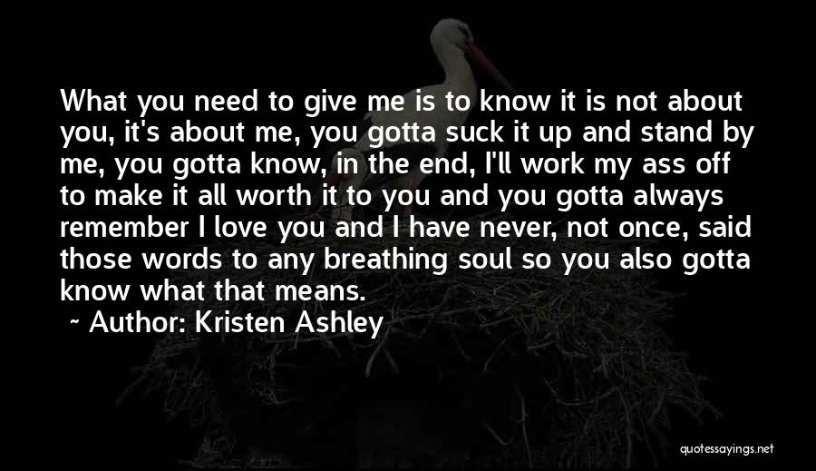 Never Give Up In Love Quotes By Kristen Ashley
