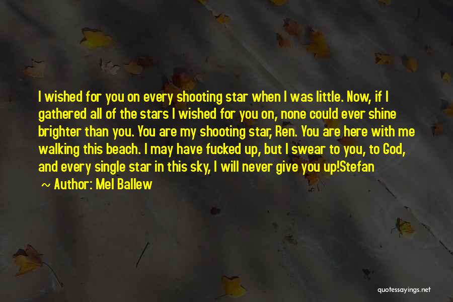 Never Give Up In Love Quotes By Mel Ballew