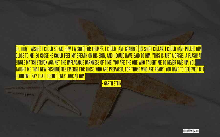 Never Give Up On This Quotes By Garth Stein Never Give Up On This Quotes By Garth Stein
